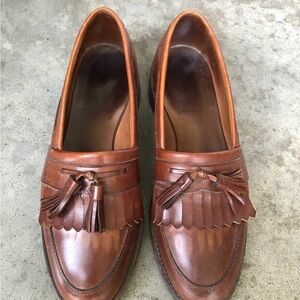 Allen Edmonds Brown Leather Loafers with Tassels Size 10 D (Medium Width)